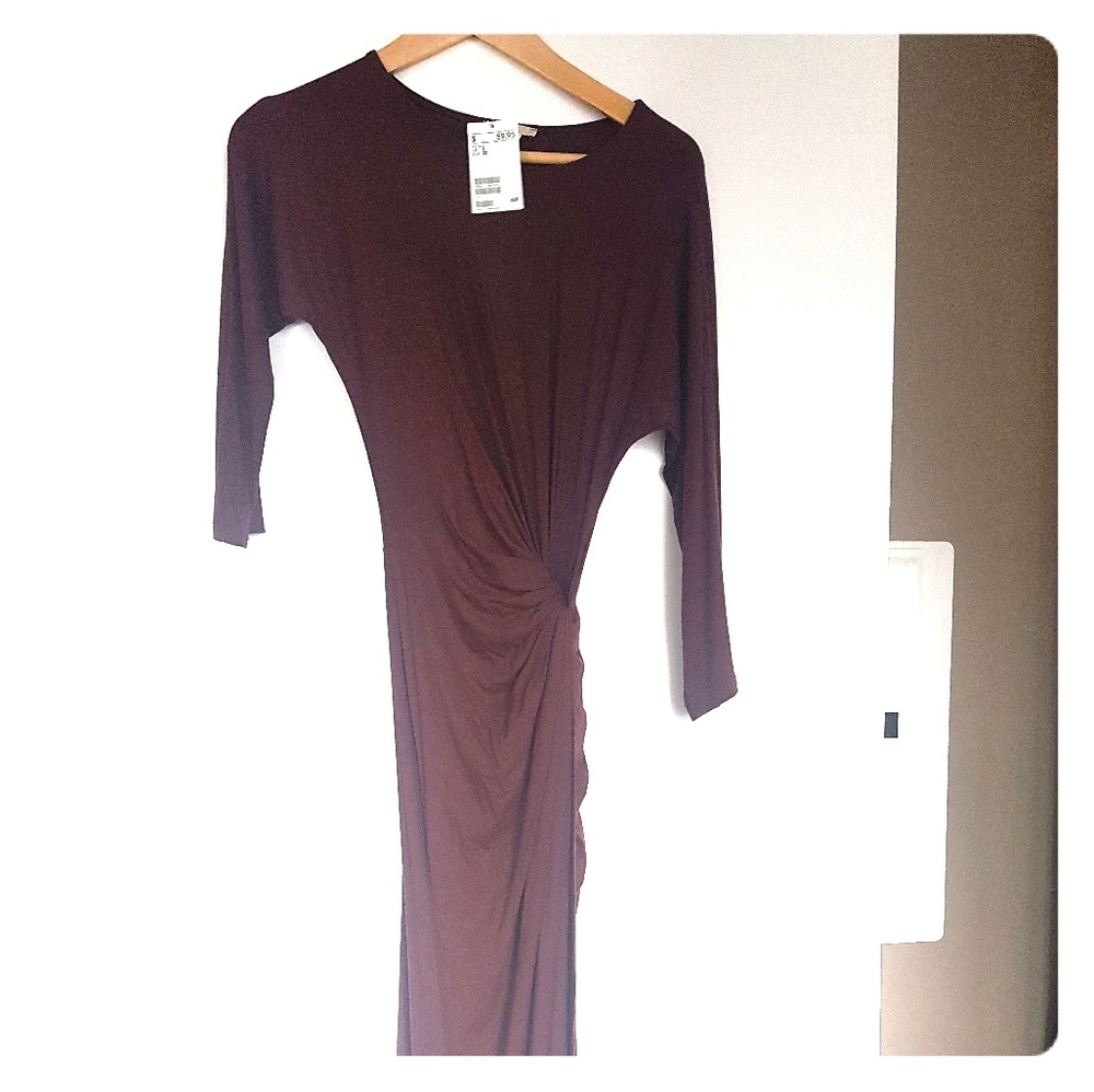 Cinched jersey dress